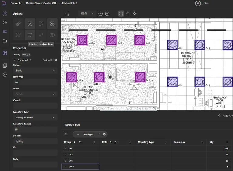 • Bulk Editing: The Bulk Edit tool was used to modify or fill in information for selected groups collectively. The “Stepping into” function allowed cycling through selected items individually for verification.