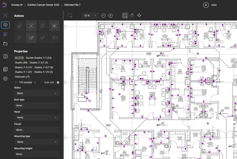 Using the Select Tool to review devices by selected areas
