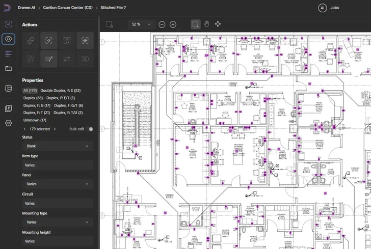 Using the Select Tool to review devices by selected areas