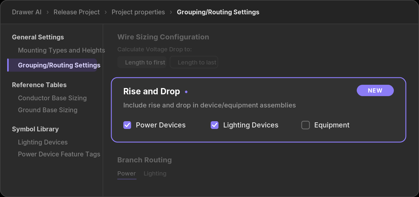 rise-drop-settings